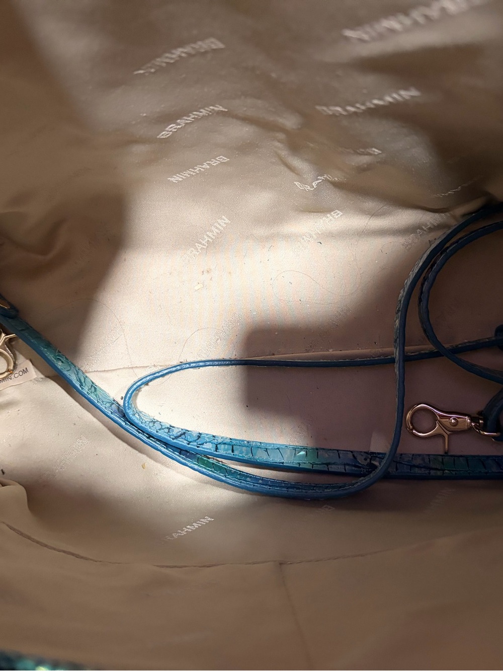 Brahmin Duxbury Satchel - Blue Topaz Melbourne - Picture 3 of 4